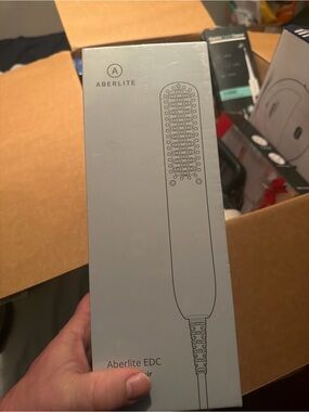 Aberlite EDC Hair Straightening Brush in Light Gray